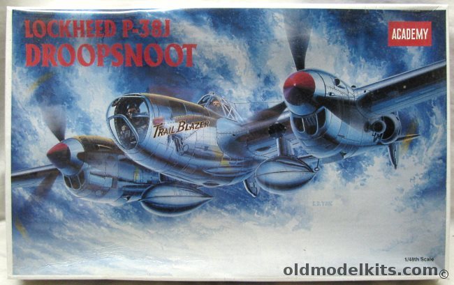 Academy 1/48 P-38J Droopsnoot Lightning, 2158 plastic model kit